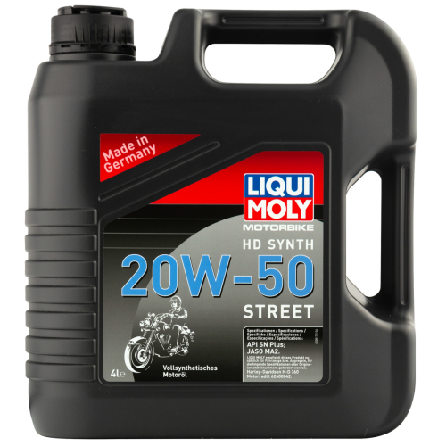 3817 LiquiMoly Синт-ое мот.масло д/4-т.мотоц. Motorbike HD Synth Street 20W-50 SN Plus MA2 (4л) - 4 л