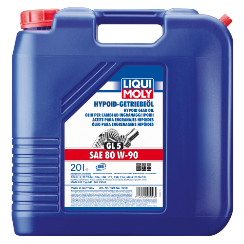 1048 LiquiMoly Мин. тр.масло Hypoid-Getriebeoil 80W-90 GL-5 (20л) - 20 л