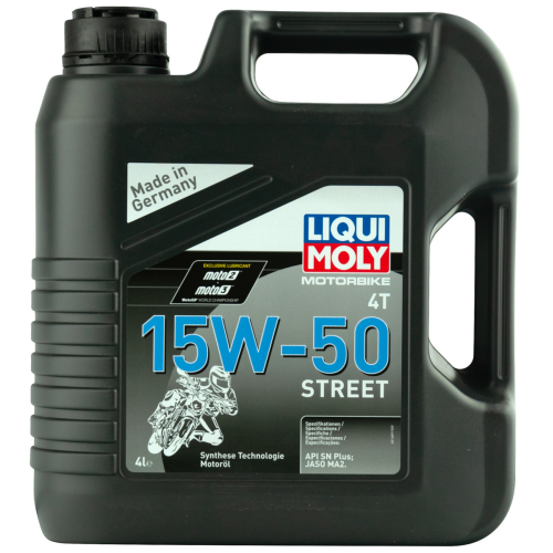 1689 LiquiMoly НС-синт. мот.масло д/4-т.мотоц. Motorbike 4T Street 15W-50 SN Plus MA2 (4л) - 4 л