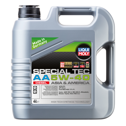 21331 LiquiMoly НС-синт. мот.масло Special Tec AA  Diesel 5W-40 CK-4 E9 (4л) - 4 л