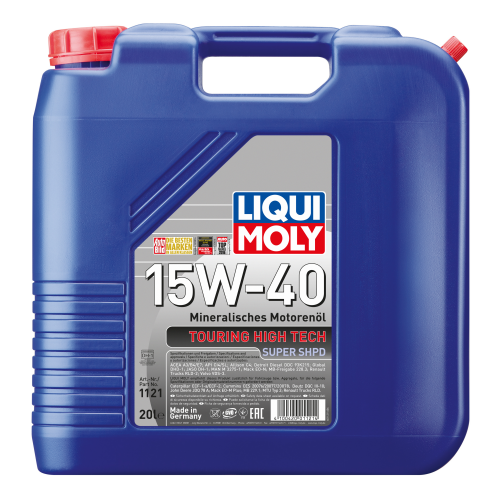 1121 LiquiMoly Мин. мот.масло THT Super SHPD 15W-40 CI-4/SL A3/B4/E7 DH-1 (20л) - 20 л 1121 LiquiMoly Мин. мот.масло THT Super SHPD 15W-40 CI-4/SL A3/B4/E7 DH-1 (20л) - 20 л