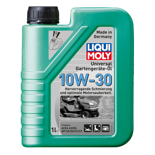 1273 LiquiMoly Мин. мот.масло д/газон. Universal 4-Takt Gartengerate-Oil 10W-30 CF/SG/SH/SJ A3/B3 (1л) - 1 л