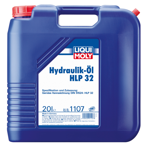 1107 LiquiMoly Мин. гидр.масло Hydraulikoil HLP 32 (20л) - 20 л