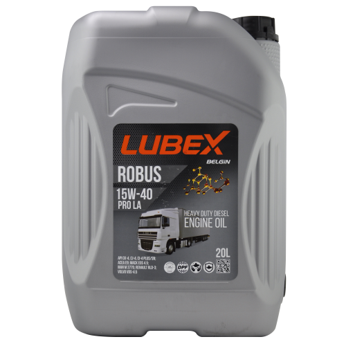 L019-0779-0020 LUBEX Мин. мот.масло ROBUS PRO LA 15W-40 CK-4/SN Plus/CI-4/CJ-4 E9 (20л) - 20 л