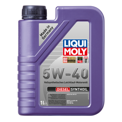 1926 LiquiMoly Синт-ое мот.масло Diesel Synthoil 5W-40 CF A3/B4 (1л) - 1 л