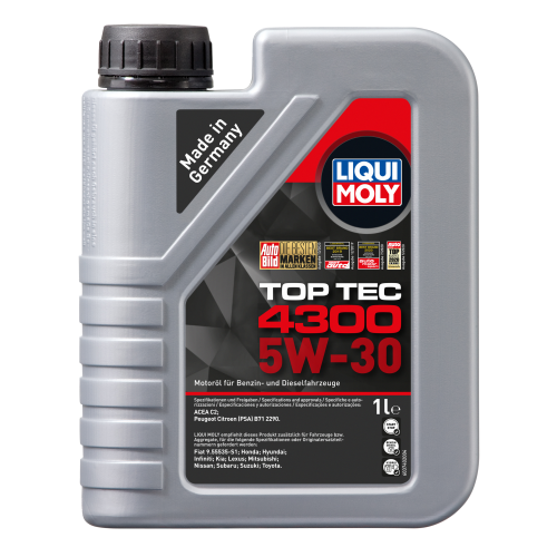 8030 LiquiMoly НС-синт. мот.масло Top Tec 4300 5W-30 C2 (1л) - 1 л