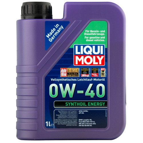 9514 LiquiMoly Синт. мот.масло Synthoil Energy 0W-40 SN A3/B4 (1л) - 1 л
