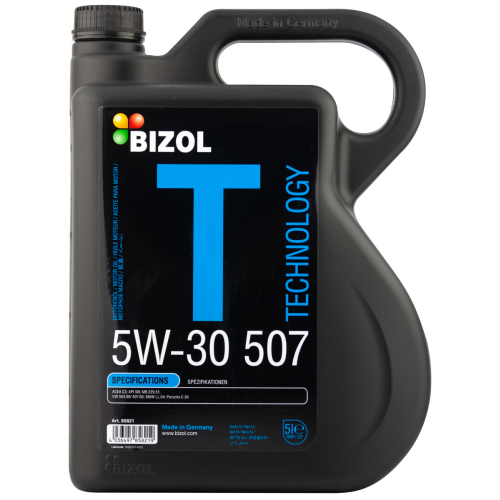 85821 BIZOL Синт-ое мот.масло Technology 5W-30 507 SM C3 (5л) - 5 л