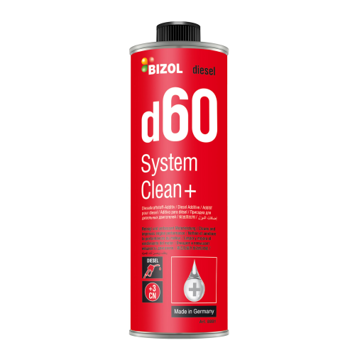 2351 BIZOL Присадка д/диз. двиг. Diesel System Clean+ d60 (1л) - 1 л