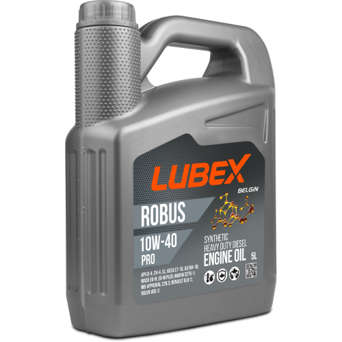 L019-0772-0405 LUBEX Синт-ое мот.масло ROBUS PRO 10W-40 CH-4/CI-4/SL A3/B4/E7 (5л) - 5 л