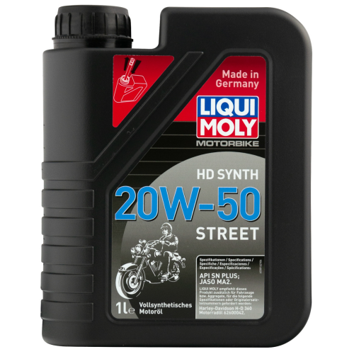 3816 LiquiMoly Синт-ое мот.масло д/4-т.мотоц. Motorbike HD Synth Street 20W-50 SN Plus MA2 (1л) - 1 л