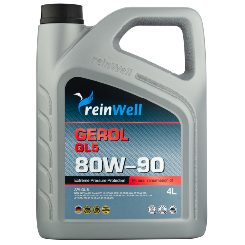 Трансмиссионное масло GEROL 80W-90 GL5 - 4 л