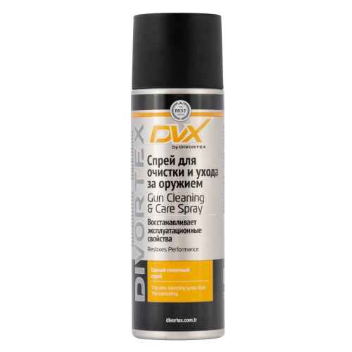 AER2504 DVX Спрей для очистки и ухода за оружием Gun Cleaning & Care Spray (0,22л) - 0,22 л