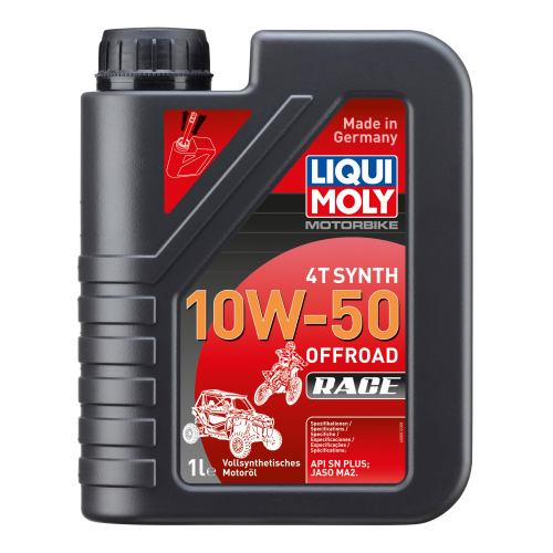 3051 LiquiMoly Синт-ое мот.масло д/4-т.мотоц. Motorbike 4T Synth Offroad Race 10W-50 SN Plus MA2 (1л) - 1 л